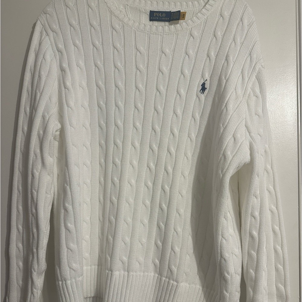 White Ralph Lauren Polo Sweater
